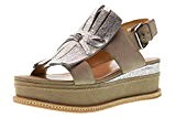 ADELE DEZOTTI Chaussures Femme Sandales avec Plate-Forme P0700N Silver/Sand