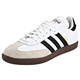 Adidas Samba Classique Football Chaussures en cuir (enfant / petit Kid / big Kid), blanc / noir / bl