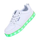 Angin-tech LED Chaussures Unisexe Homme Femme Chaussure LED Sports Basket Lumineuse 7 Couleur USB Charge Chaussure Lumineuse Clignotants de avec ...