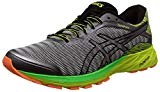 Asics Men's Dynaflyte Mid Grey, Black and Safety Yellow Running Shoes - 6 UK/India (40 EU)(7 US)