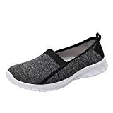 Baskets à Enfiler Femme,Overdose Automne Hiver Chaussures Plates Tennis Sport Casual Loafers Slip on Sneakers