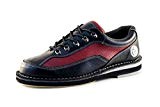 Bowlio Pro Series Deep Red - Chaussures de bowling en cuir noir et rouge - Adulte et enfant