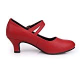 BYLE Sangle de Cheville Sandales en Cuir Chaussures de Danse Modern'Jazz Samba Adultes d'été Chaussures de Danse Latine Chaussures Chaussures ...