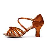 BYLE Sangle de Cheville Sandales en Cuir Chaussures de Danse Modern'Jazz Samba Classic Chaussures de Danse Latine High Heel Soft ...