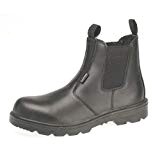 Capps LH829 Antistatic Sole Black Grain Leather Safety Dealer Boot With Steel Toe Caps (UK 11/EURO 46) by LH