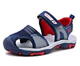 CCZZ Sandales Bout Fermé Mixte Garçon, Sandales de Plage Extérieur Sandales Marche Randonnée Sport Sandalettes Velcro Chaussures