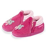 Chaussons bottillons zip fille ourson Isotoner - Rose - Taille 27 EU