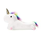 Chaussons Cosplay Costume Chaussons Licorne Unicorn en Peluche Pantoufle Slip on Licorne Adulte Unisex taille 35-40