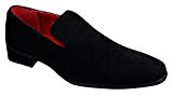 Chaussure mocassin pour Homme en daim en couleur bleu rouge noir chic et décontractée