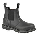 Chaussures de sécurité de marchand à enfiler Amblers Steel FS5 unisexe (40 EUR) (Noir)