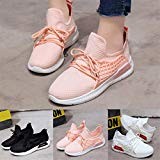 Chaussures Femme Stretch Tissu Couleur Unie Cross Tied Casual Shoes Chaussures de Course Gym Chaussures