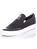 Chaussures Slip-On Adidas Matchcourt Slip Core Noir-Footwear Blanc-Gum4 (Eu 44 / Us 10 , Noir)