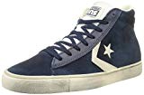 Converse Pro Leather Vulc Mid Suede/LTH -, Homme, Bleu (Dress Blue/Off White), Taille 42.5
