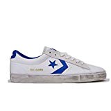 Converse Sneakers Uomo,Pro Leather Vulc 160928C/STAR White/Hyper, Distressed Ox, Colore Bianco Blu, In Pelle, Nuova Collezione Primavera Estate 2018