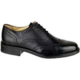 Cotswold Mens Hucclecote Smart Leather Brogue Oxford Shoe Black