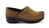 dansko Zoccolo Professional Burnished Suede Brown