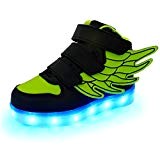 DoGeek enfant Chaussures LED - Basket LED Pour Garçon Fille Basket Mode- 7 Couleurs Lumière Chaussure
