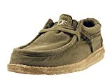 Dude Chaussures à Lacets en Toile Wally Washed Sage