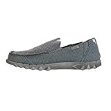 Dude Shoes Men's Farty Post Sport Perforated Canvas Grey