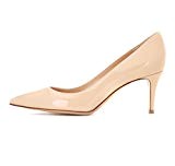 EDEFS Escarpins Femme - 6 cm Kitten-Heel Chaussures - Bout Pointu Fermé - Classique Bureau Soiree Shoes