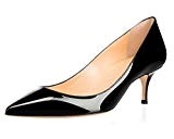 ELASHE - Escarpins Femme - 6.5 cm Kitten-Heel Chaussures - Bout Pointu Fermé - Classique Bureau Soiree Shoes