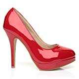 EVE - Chaussures à talons hauts - Plateforme - Rouge vernis