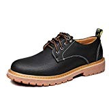 Feidaeu Chaussures Classe Homme Boots Business Oxford Lacet Cuir Rond Travail Mode Manuelle Derby