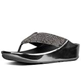 FitFlop Crystall Toe Thong - Metallic Pewter