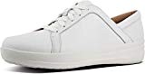 FitFlop F-Sporty II Lace Up Sneakers-Leather, Baskets Femme, Blanc Urbain