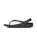 FitFlop Flip Leather, Sandales Bout Ouvert Femme, Silver