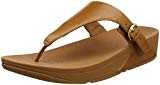 FitFlop Skinny Toe-Thong Leather, Sandales Bout Ouvert Femme, Métal
