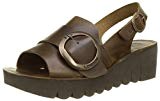 Fly London Yidi190fly, Sandales Bout Ouvert Femme, Gris