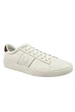 Fred Perry Spencer Mesh Leahter Porcelain White B1202254, Basket