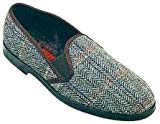GBS Hommes Stafford Twin Gusset Pantoufle Chausson Slip-On Fermeture Textile Marron 46