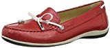 Geox D Yuki A, Mocassins (Loafers) Femme, Rouge (Red/White), 36 EU