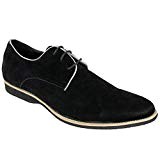 Gio Gino Hommes Chaussures Italiennes Richelieu Habillé Bicolore Aspect Daim Lacet Pointus Mariage Neuf