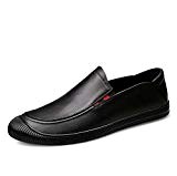 GLSHI Hommes Chaussures D'affaires Soft Bottom Souliers Lok Fu Chaussures New Fashion Chaussures Noir