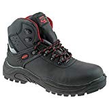 Grafters Mens Transporter Black Leather Safety Boots M9516A KD Sizes 4-13-UK 6 (EU 39)