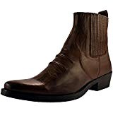 Gringos Gusset Western Mens Ankle Cowboy Boots Brown