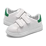 Gugutogo Chaussures de sport occasionnels respirant pour les enfants unisexes automne talon plat chaussures nues (couleur: vert) (Taille: 23)