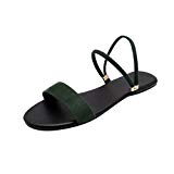 Heheja Femme Sandales Plates Sandales de Plage Casual Chaussures d'été