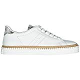 Hogan Chaussures Baskets Sneakers Femme en Cuir r260 Blanc