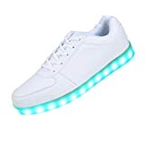 iLory de Couleur Mode Unisexe Homme Femme USB Charge LED Lumière Lumineux Clignotants Chaussures de Sports Baskets Sneakers