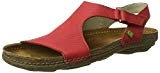 Inyectados Y Vulcanizados S.A N309 Soft Grain Torcal, Sandales Bout Ouvert Femme, Rouge