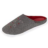 Isotoner Chaussons Mules Femme Broderies Chat