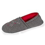 Isotoner Chaussons Slippers Femme Broderies Chat