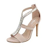 Ital-Design Chaussures Femme Sandales Aiguille Sandales Escarpins High Heel