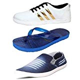 Jabra Mens Combo Of Sneaker & Slipper (Pack Of 3)