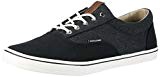 Jack & Jones Jfwvision Washed Canvas Suede Mix Anthra, Sneakers Basses Homme, Gris, 40 EU
