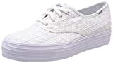 Keds Tpl Embroidered Triangle White, Baskets Femme